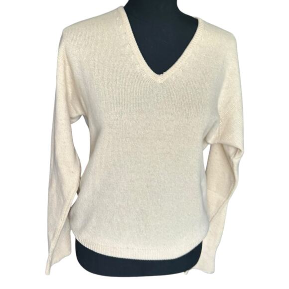 Vintage Forstmann 100% Cashmere Custard Yellow Sweater...